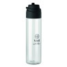 Botella de RPET con pajita Toien Klar 700 ml