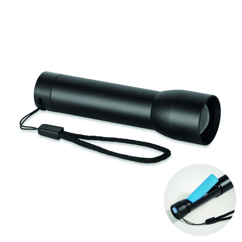 Linterna recargable de aluminio Lumezo