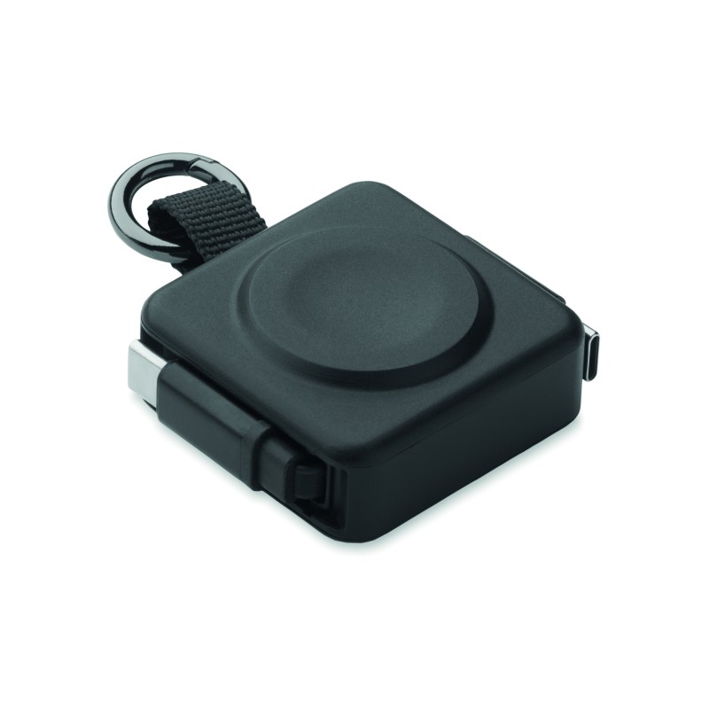 Cable USB-C retráctil con cargador de reloj Skilful 100W