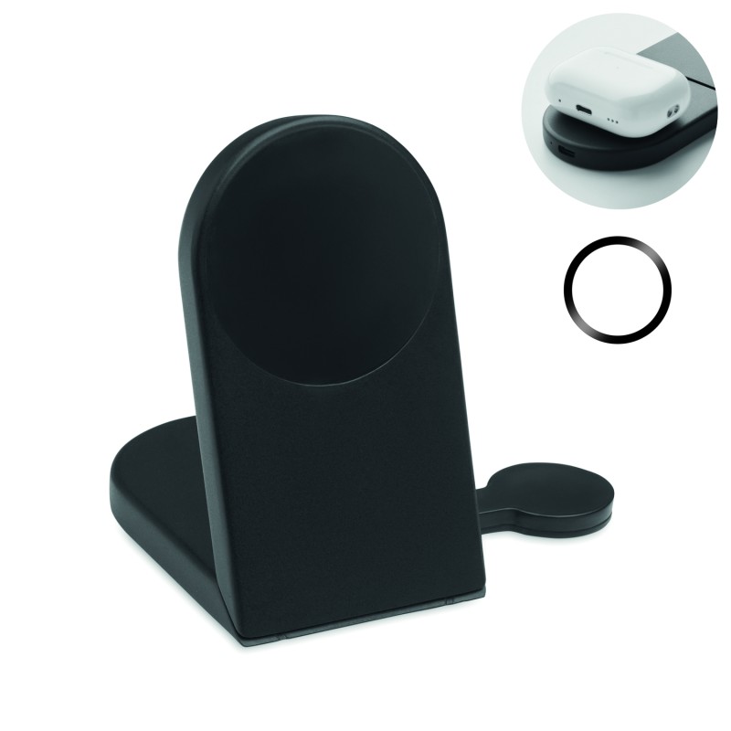 Cargador inalámbrico plegable 3 en 1 Elasti 15 W