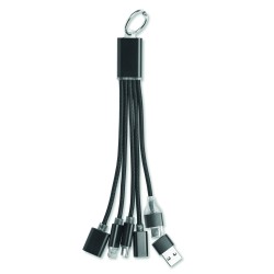 Llavero con cable de carga...