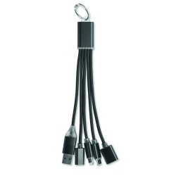 Llavero con cable de carga y hub USB Hublue