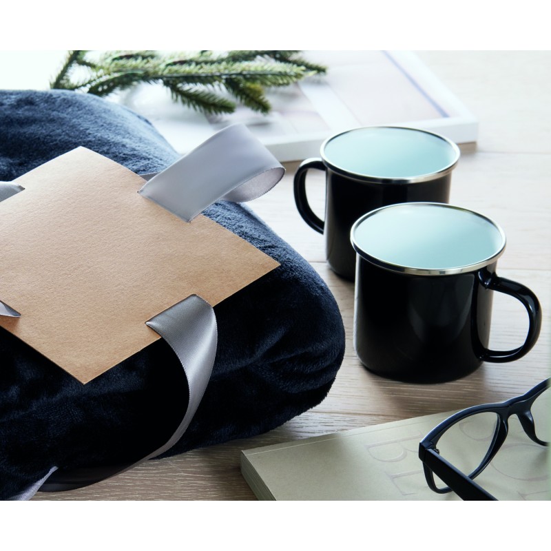 Set de manta polar y 2 tazas Agradable