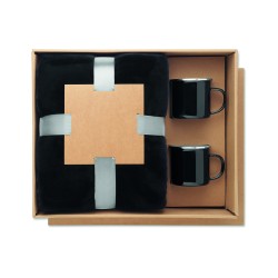 Set de manta polar y 2 tazas Agradable
