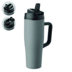 Vaso de doble pared con pajita Atlanta 900 ml