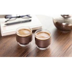 Set de 2 vasos de café de cristal Bogota Set