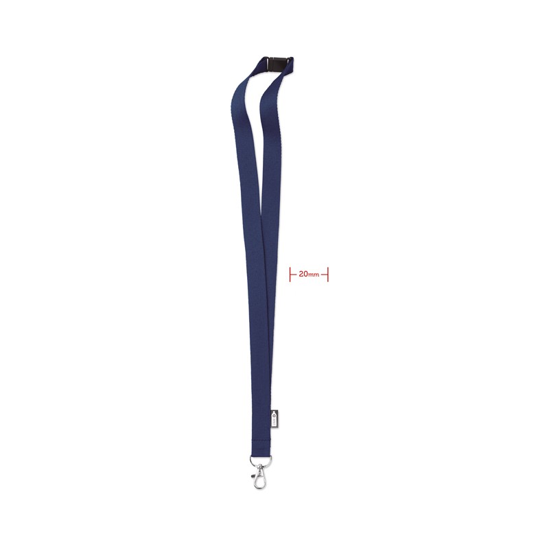 Lanyard de RPET Lany RPET 20 mm