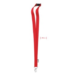 Lanyard de RPET Lany RPET 20 mm