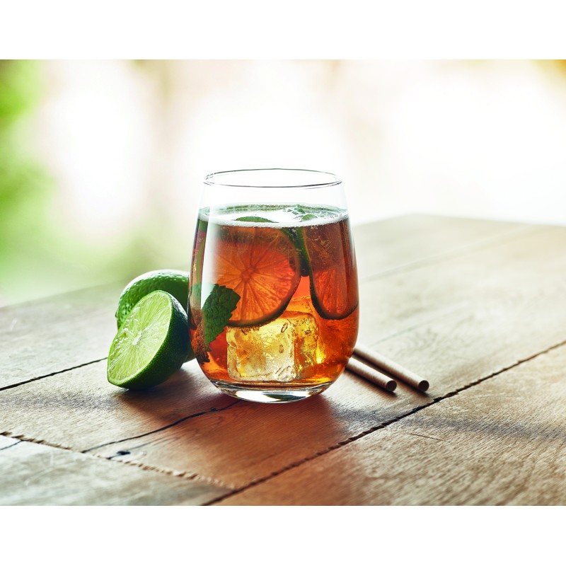 Vaso de cristal reutilizable Bless 420 ml