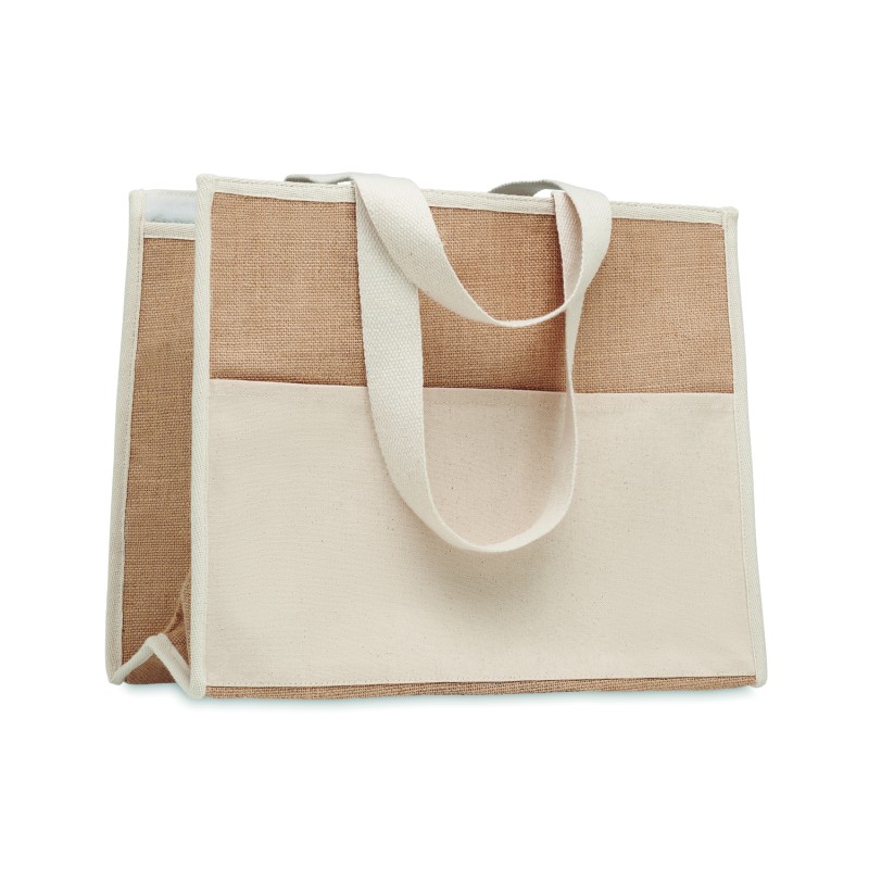 Bolsa nevera de yute y canvas Campo De Geli