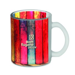 Taza de cristal mate para sublimación Sublimatt 300 ml