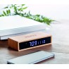 Cargador inalámbrico de bambú con reloj Moro