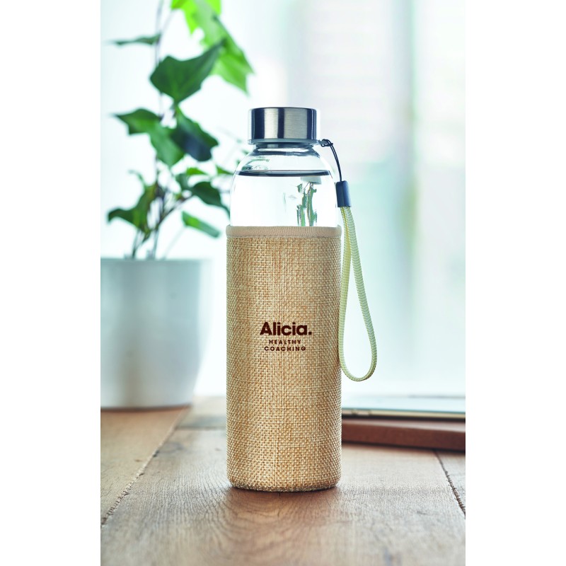 Botella de cristal con funda Utah Touch 500 ml
