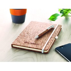 Set de libreta A5 y bolígrafo de corcho Suber Set