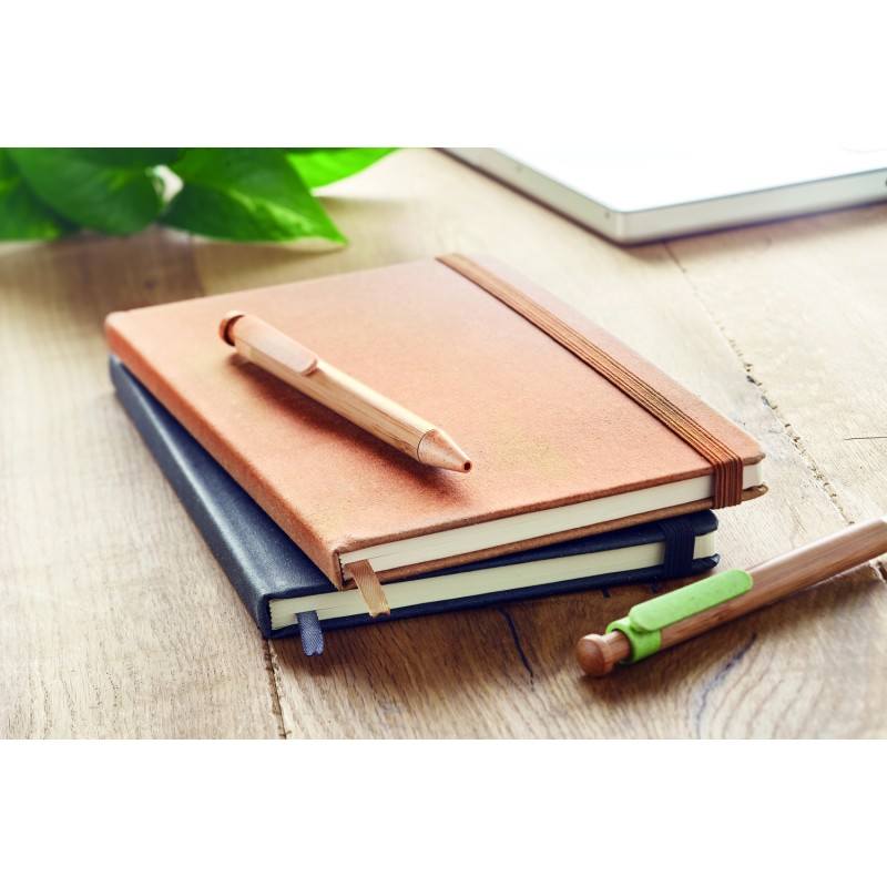 Libreta A5 de piel reciclada Baobab