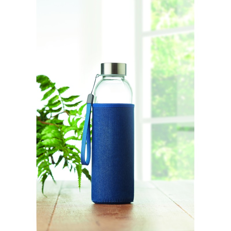 Botella de cristal con funda Utah Denim 500 ml
