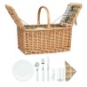 Cesta de picnic de mimbre para 4 personas Mimbre Plus