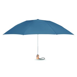 Paraguas automático de RPET con mango de bambú Leeds 23"
