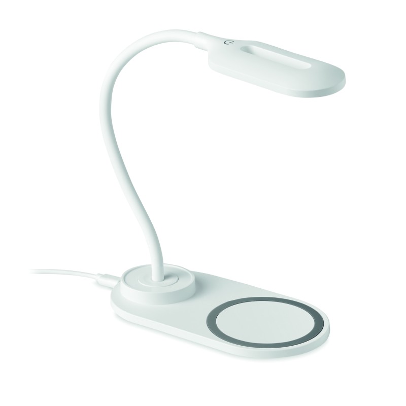 Lámpara de escritorio con cargador inalámbrico Saturn