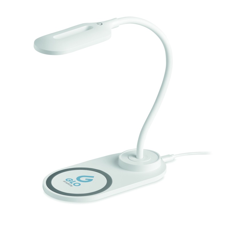 Lámpara de escritorio con cargador inalámbrico Saturn