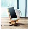 Soporte cargador inalámbrico de bambú Whippy Plus