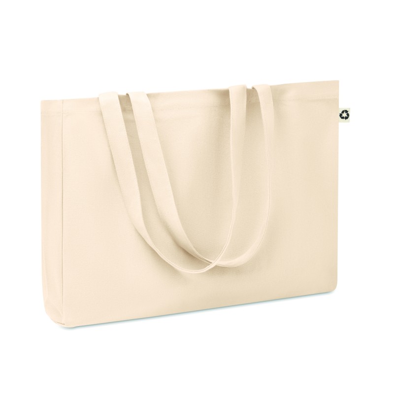 Bolsa de canvas reciclado con fuelle Respect