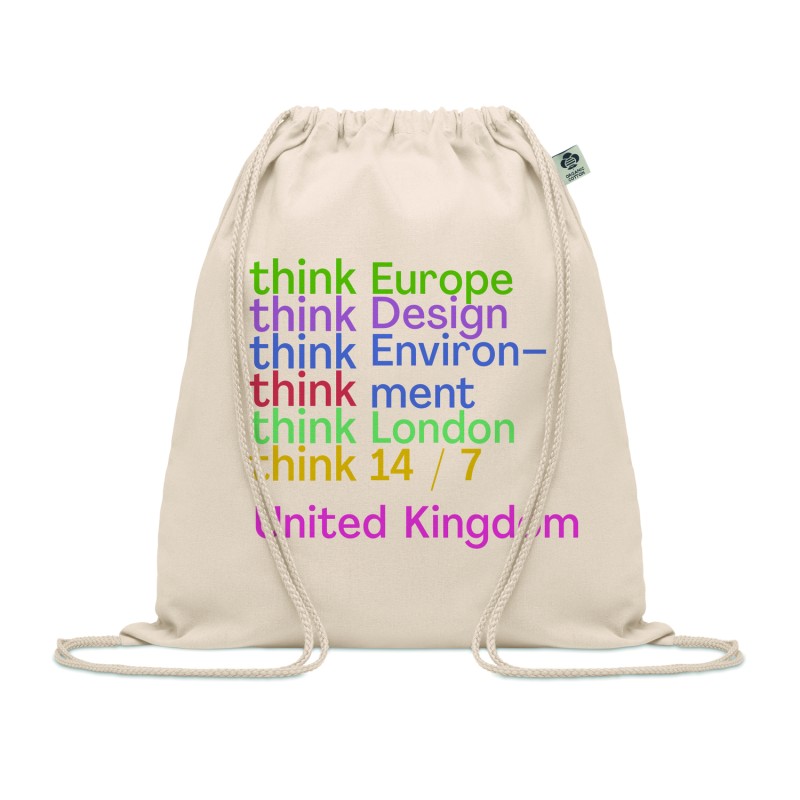 Mochila de cuerdas de algodón orgánico Yuki