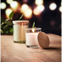 Vela aroma vainilla con tapa de bambú Ancient