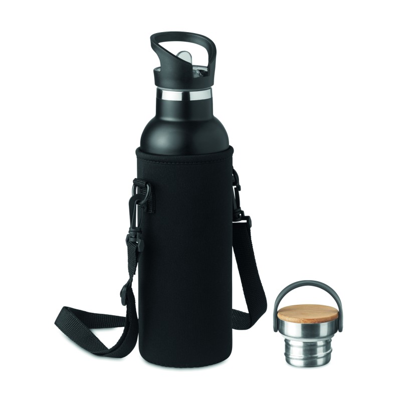 Botella de doble pared con funda de neopreno Tiksi 700 ml