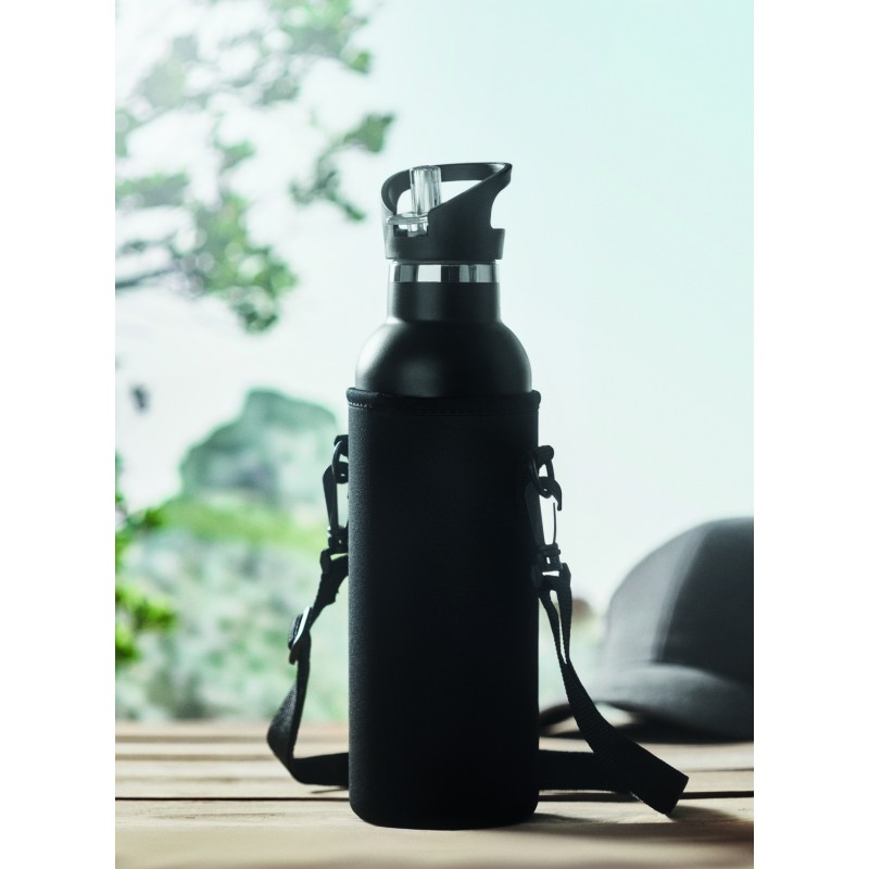 Botella de doble pared con funda de neopreno Tiksi 700 ml