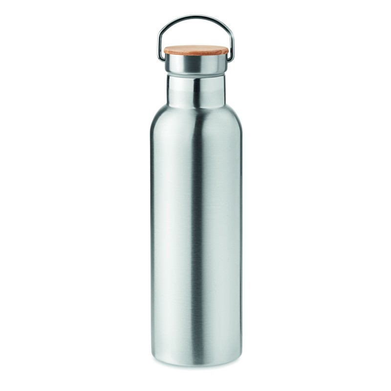 Botella térmica con tapa de bambú Helsinki Med 750 ml