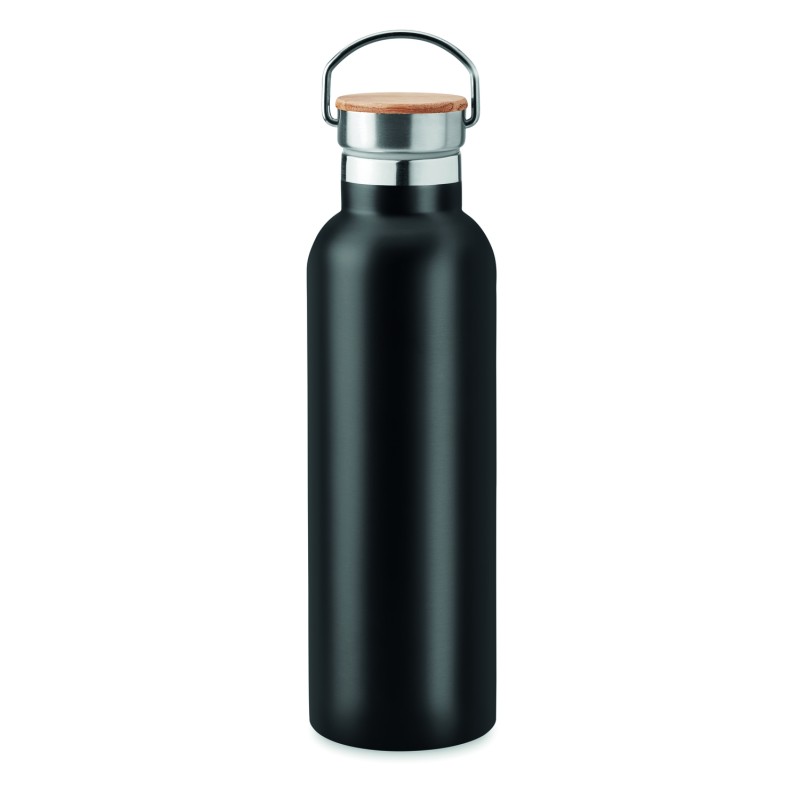 Botella térmica con tapa de bambú Helsinki Med 750 ml