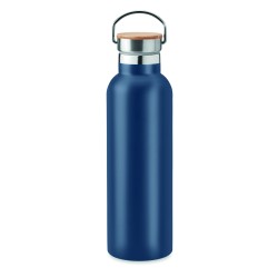 Botella térmica con tapa de bambú Helsinki Med 750 ml