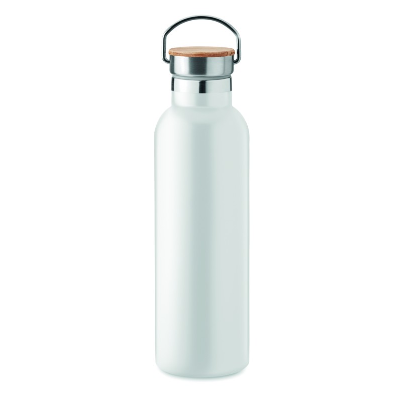 Botella térmica con tapa de bambú Helsinki Med 750 ml