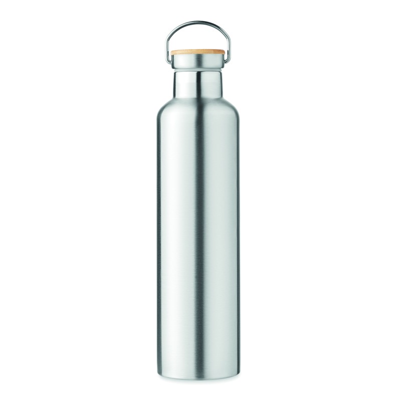 Botella térmica con tapa de bambú Helsinki Large 1 l