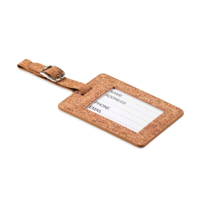 Etiqueta de equipaje de corcho Coco