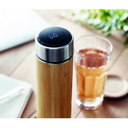 Botella térmica con infusor y termómetro Panay 480 ml