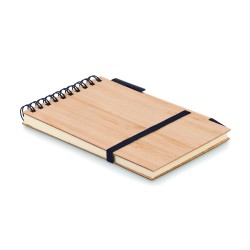 Libreta A6 de bambú con...