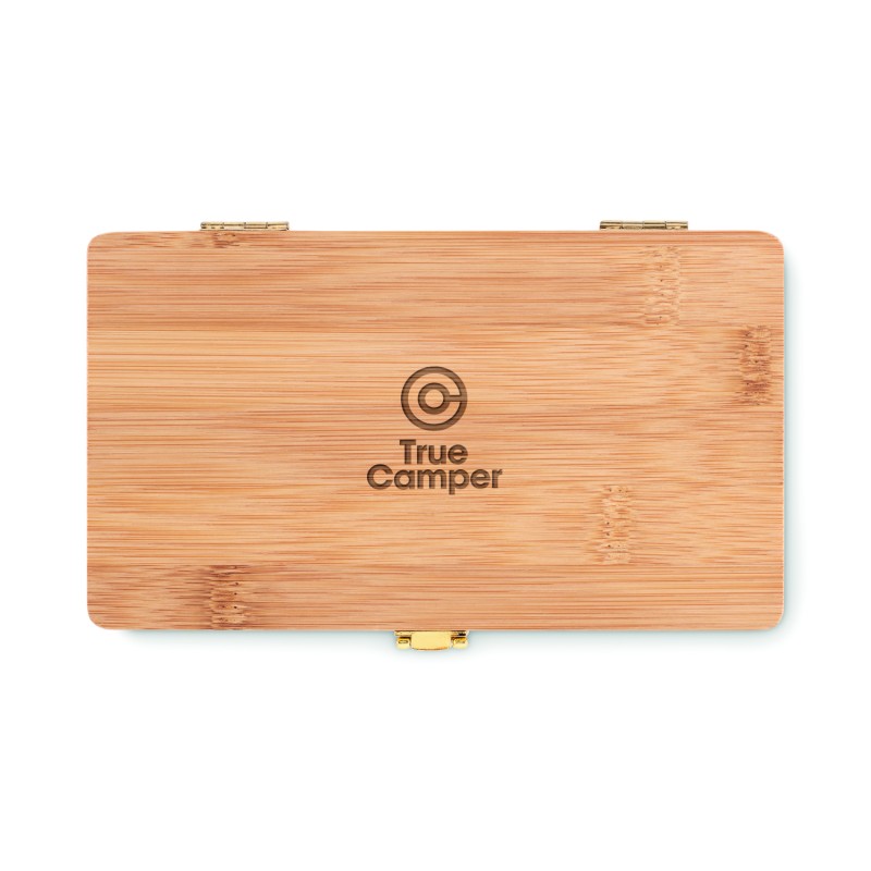 Set de herramientas de 21 piezas en estuche de bambú Gallaway