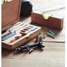 Set de herramientas de 21 piezas en estuche de bambú Gallaway