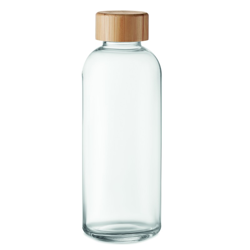 Botella de cristal con tapa de bambú Frisian 650 ml