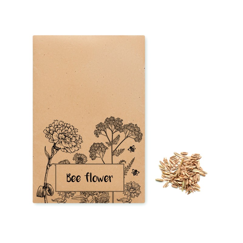 Sobre con semillas de flores para abejas Seedlopebee