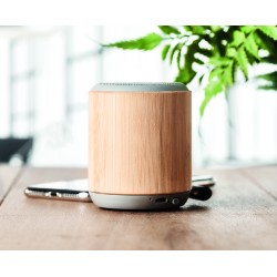Altavoz inalámbrico de bambú Rugli