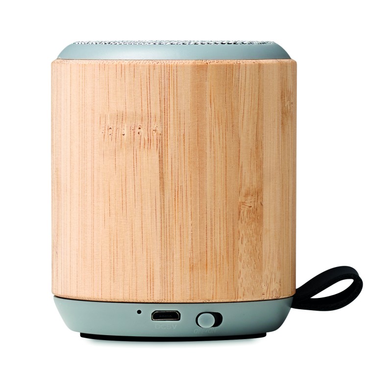 Altavoz inalámbrico de bambú Rugli
