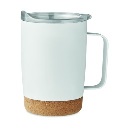 Vaso de doble pared con base de corcho Ruby 300 ml