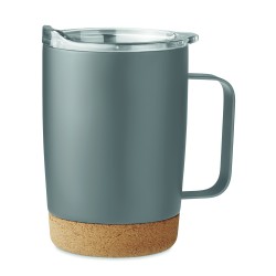 Vaso de doble pared con base de corcho Ruby 300 ml