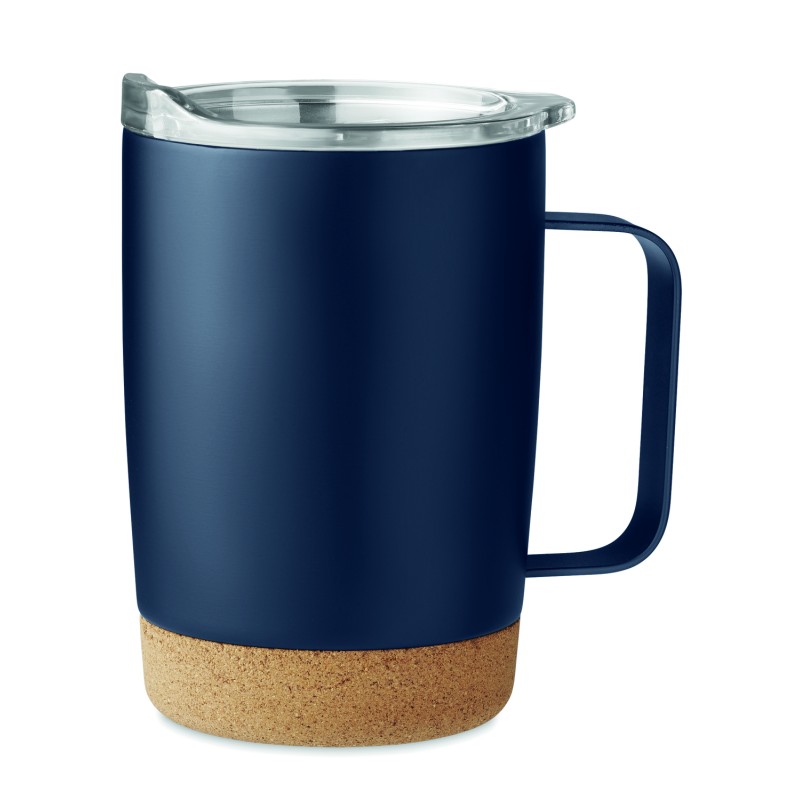 Vaso de doble pared con base de corcho Ruby 300 ml