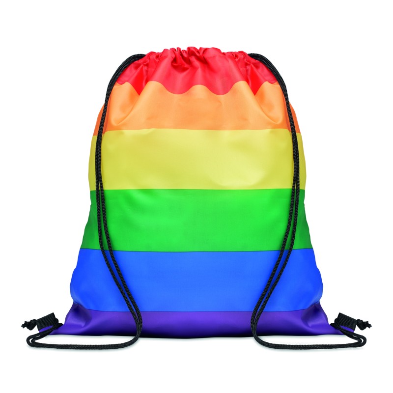 Mochila de cuerdas RPET arcoíris Bow