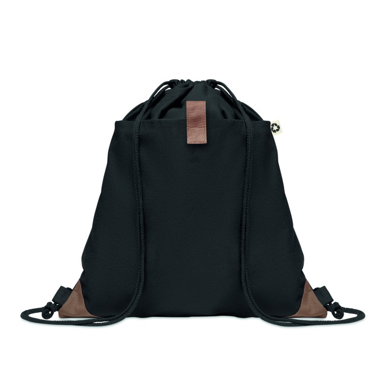 Mochila de cuerdas de algodón reciclado Panda Bag