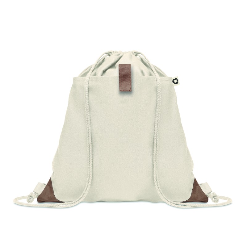 Mochila de cuerdas de algodón reciclado Panda Bag